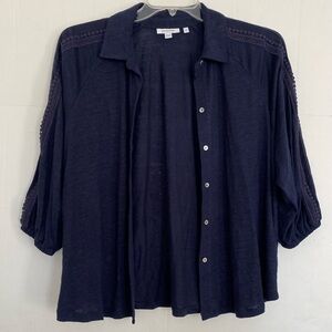 Chico’s Button-Down Blouse – Size Large – Excellent Condition